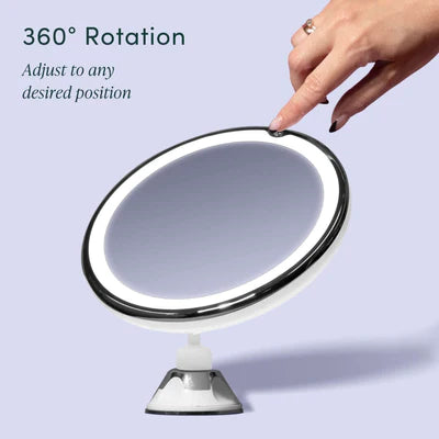 Touch LED Vanity Bathroom 10x Magnifying Makeup  Mirror